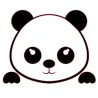 Stickers Panda 85x67