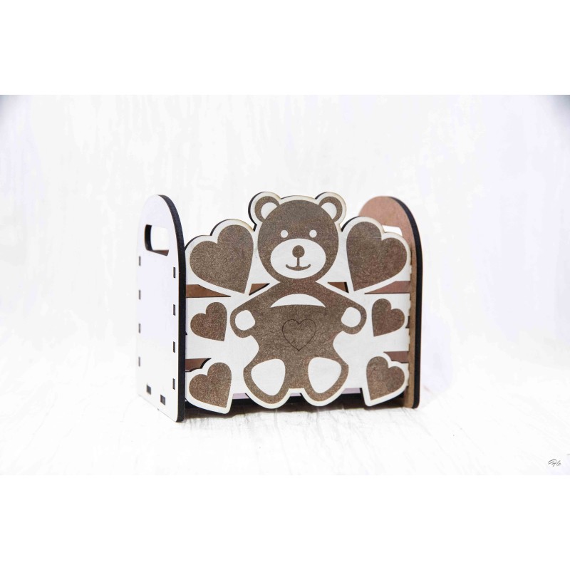 Caisse en bois Ourson